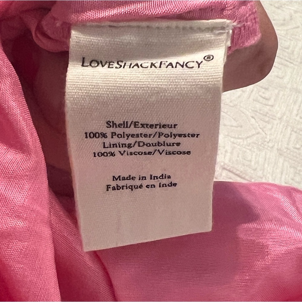 LoveShackFancy Pink Polka Dot Mini Dress - Picture 5 of 6